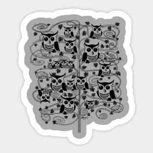 Owl Tree Sticker